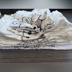 37 White Kids T-Shirts different sizes